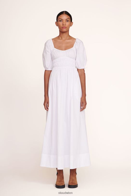 Frauen Maxi-Faye-Kleid Weiss 466Z286 STAUD Kleidung