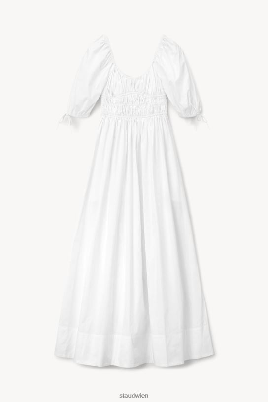 Frauen Maxi-Faye-Kleid Weiss 466Z286 STAUD Kleidung