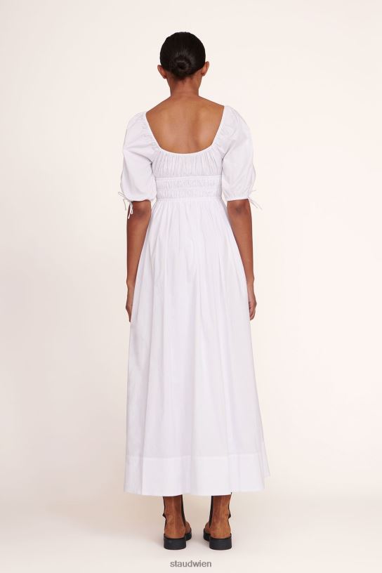 Frauen Maxi-Faye-Kleid Weiss 466Z286 STAUD Kleidung
