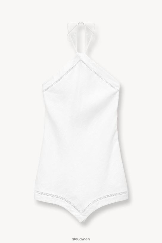 Frauen Megan-Kleid Weiss 466Z203 STAUD Kleidung