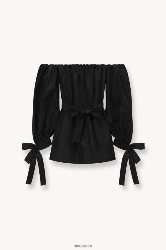 Frauen Mini-Colby-Kleid Schwarz 466Z184 STAUD Kleidung