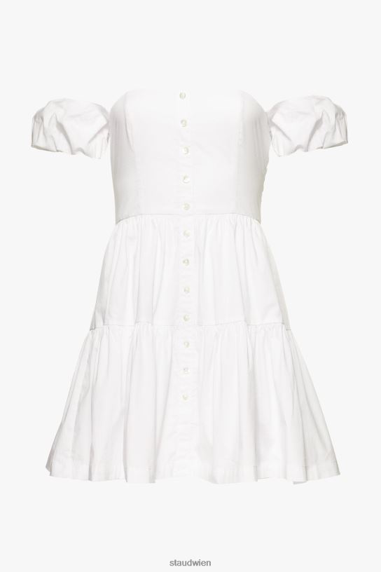 Frauen Mini-Elio-Kleid Weiss 466Z310 STAUD Kleidung