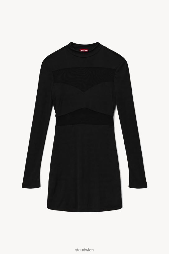 Frauen Mini-Falkenkleid Schwarz 466Z250 STAUD Kleidung