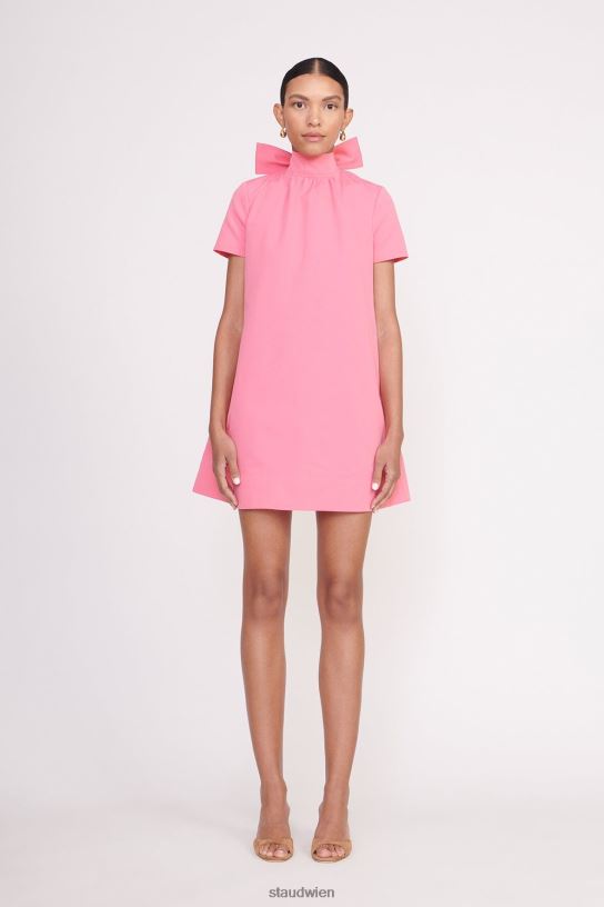 Frauen Mini-Ilana-Kleid Korallenrosa 466Z140 STAUD Kleidung