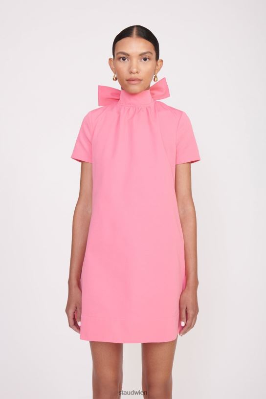 Frauen Mini-Ilana-Kleid Korallenrosa 466Z140 STAUD Kleidung