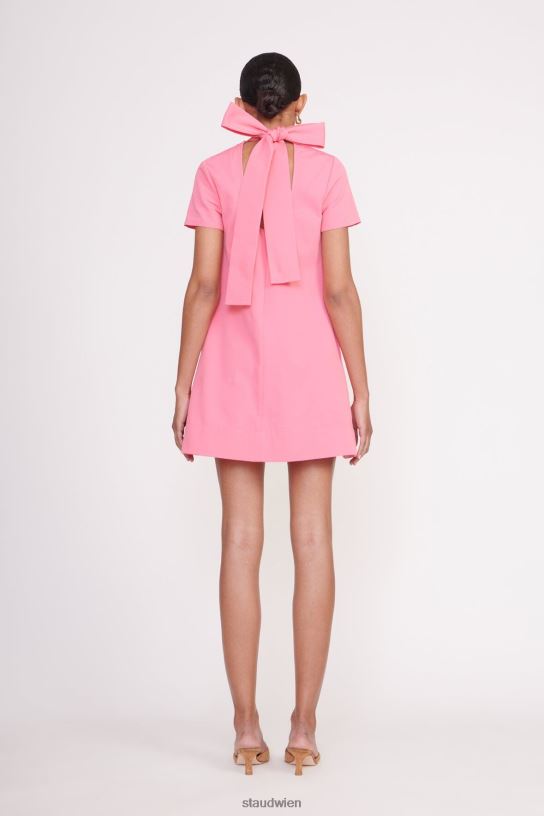 Frauen Mini-Ilana-Kleid Korallenrosa 466Z140 STAUD Kleidung