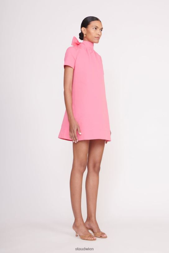 Frauen Mini-Ilana-Kleid Korallenrosa 466Z140 STAUD Kleidung