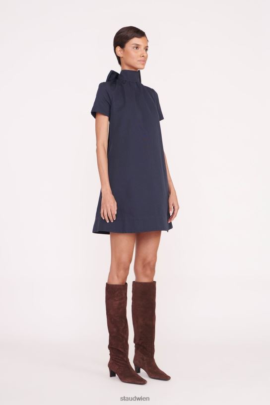 Frauen Mini-Ilana-Kleid Marine 466Z146 STAUD Kleidung