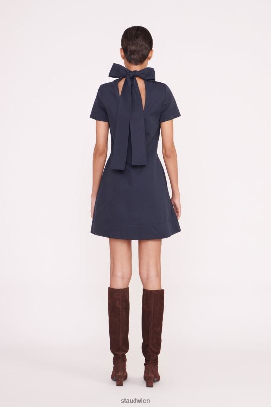 Frauen Mini-Ilana-Kleid Marine 466Z146 STAUD Kleidung