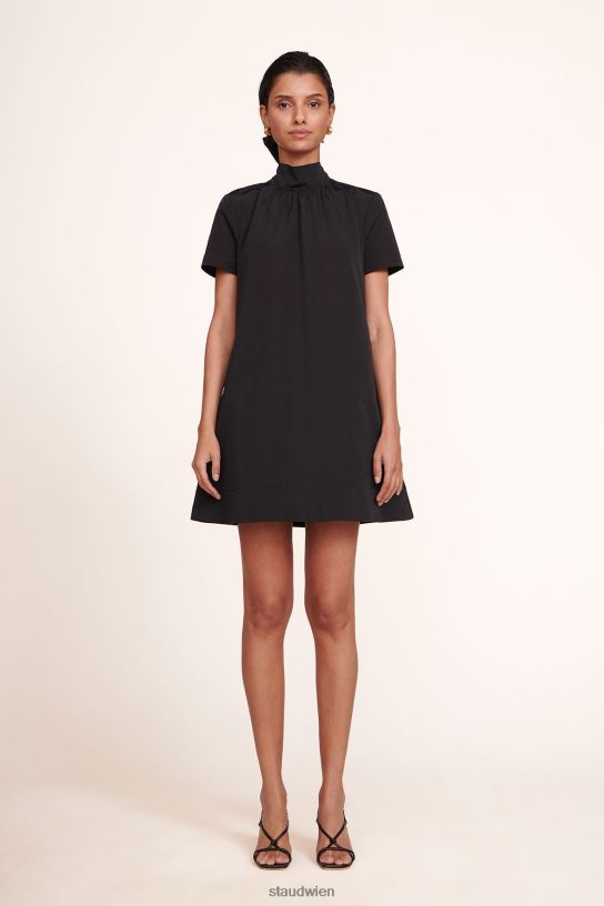 Frauen Mini-Ilana-Kleid Schwarz 466Z141 STAUD Kleidung