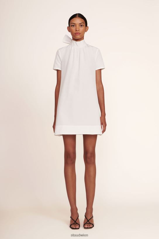 Frauen Mini-Ilana-Kleid Weiss 466Z149 STAUD Kleidung