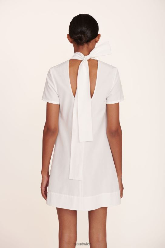 Frauen Mini-Ilana-Kleid Weiss 466Z149 STAUD Kleidung