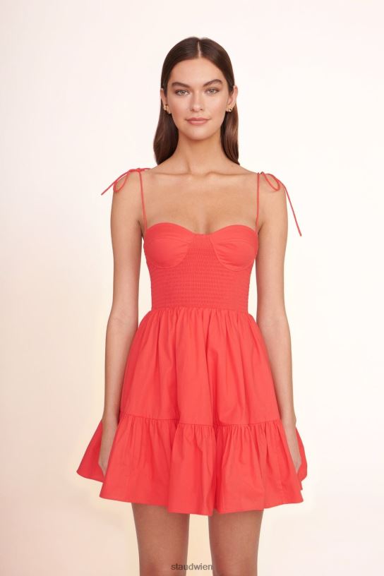 Frauen Mini-Landry-Kleid Hibiskus 466Z66 STAUD Kleidung