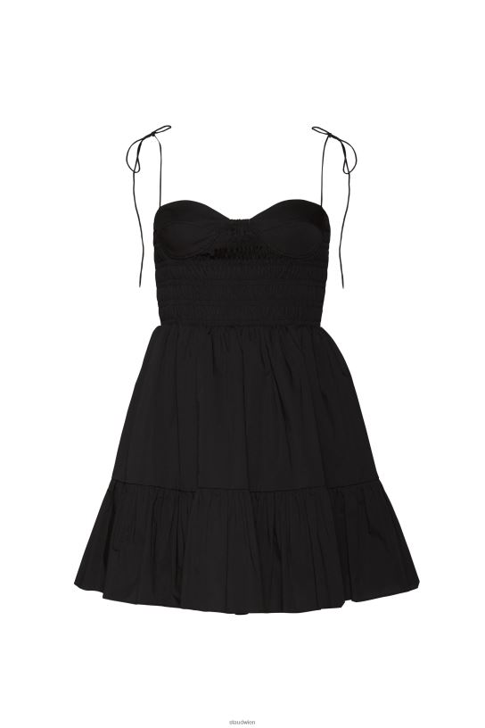 Frauen Mini-Landry-Kleid Schwarz 466Z65 STAUD Kleidung