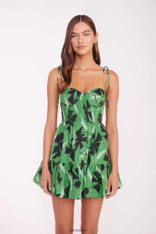 Frauen Mini-Landry-Kleid grünes Windrad 466Z64 STAUD Kleidung