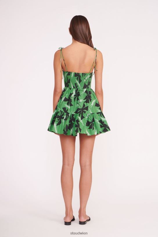 Frauen Mini-Landry-Kleid grünes Windrad 466Z64 STAUD Kleidung