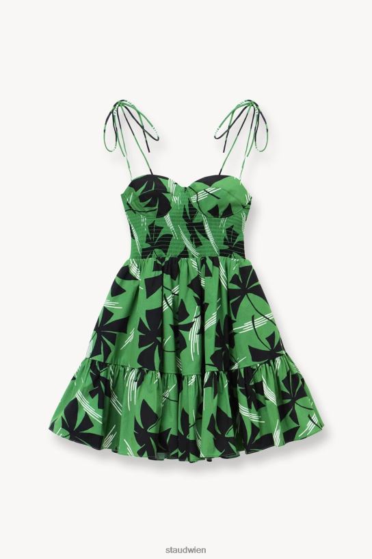 Frauen Mini-Landry-Kleid grünes Windrad 466Z64 STAUD Kleidung