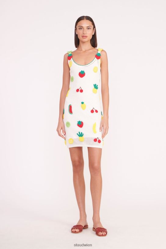 Frauen Mini-Maracuya-Kleid gehäkelte Früchte 466Z587 STAUD Kleidung