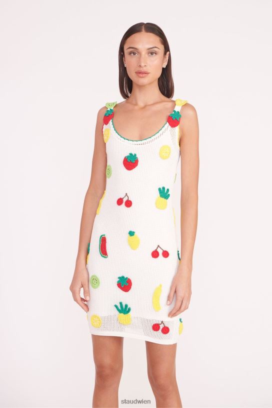 Frauen Mini-Maracuya-Kleid gehäkelte Früchte 466Z587 STAUD Kleidung