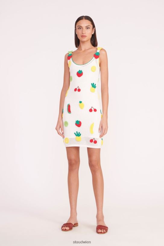 Frauen Mini-Maracuya-Kleid gehäkelte Früchte 466Z587 STAUD Kleidung