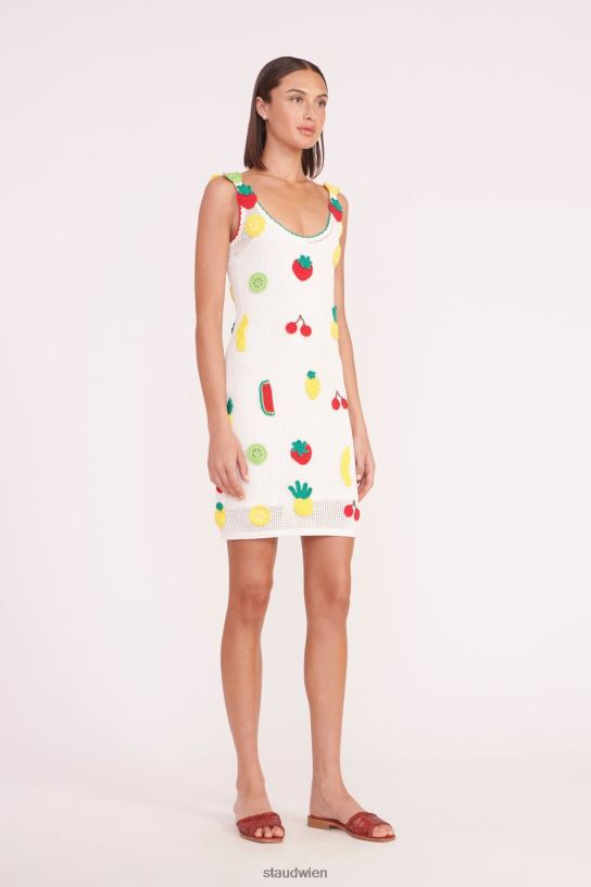 Frauen Mini-Maracuya-Kleid gehäkelte Früchte 466Z587 STAUD Kleidung