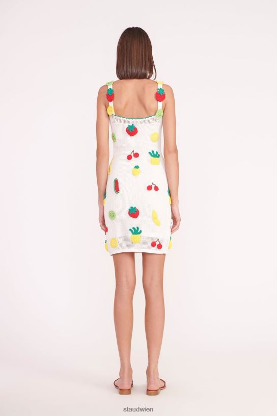 Frauen Mini-Maracuya-Kleid gehäkelte Früchte 466Z587 STAUD Kleidung