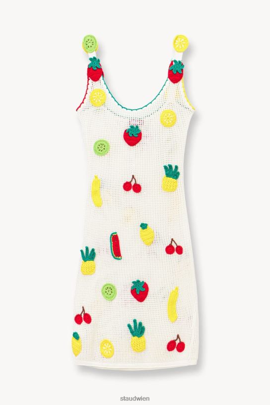 Frauen Mini-Maracuya-Kleid gehäkelte Früchte 466Z587 STAUD Kleidung