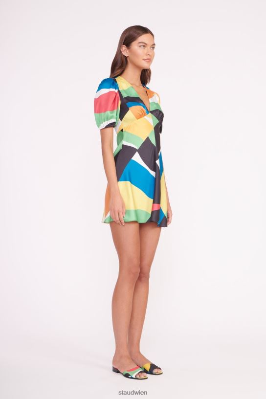 Frauen Mini-Milla-Kleid Marmorwelle 466Z3 STAUD Kleidung