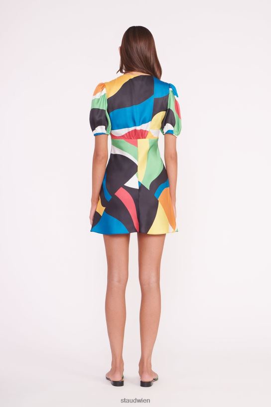 Frauen Mini-Milla-Kleid Marmorwelle 466Z3 STAUD Kleidung