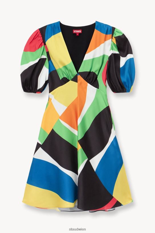 Frauen Mini-Milla-Kleid Marmorwelle 466Z3 STAUD Kleidung