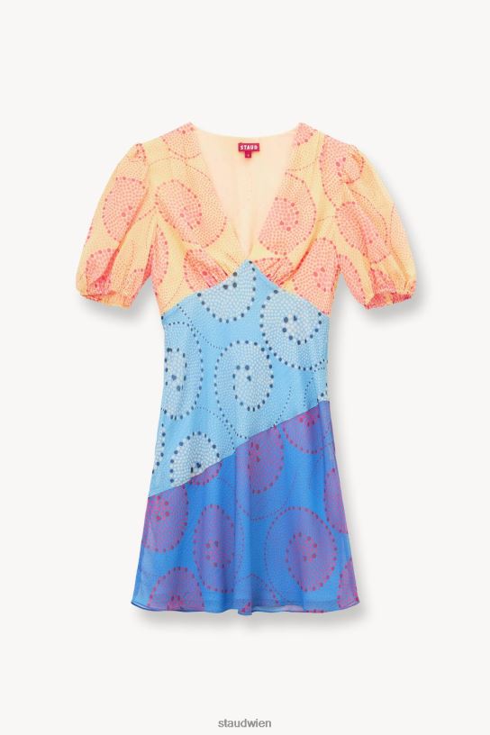 Frauen Mini-Milla-Kleid Multi-Whirlpool 466Z2 STAUD Kleidung