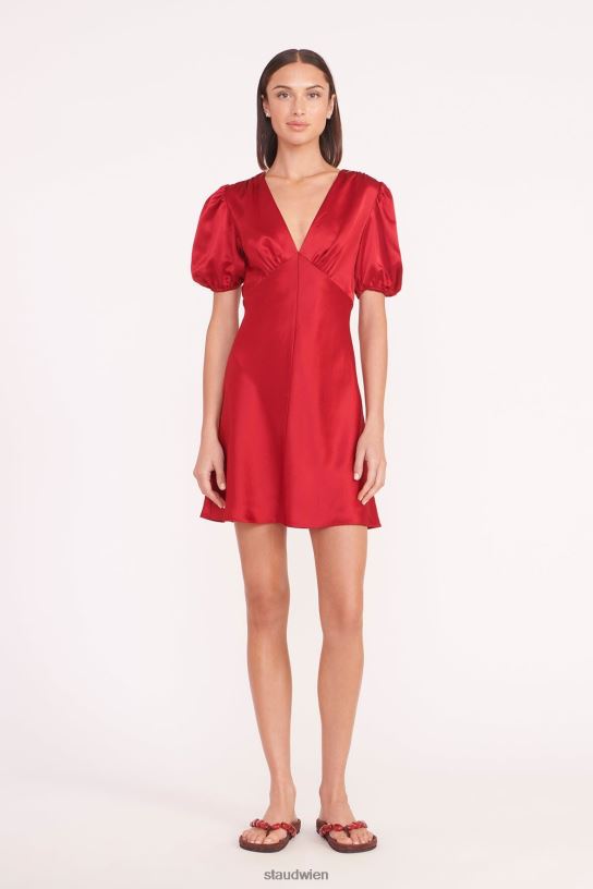 Frauen Mini-Milla-Kleid Rubin 466Z1 STAUD Kleidung