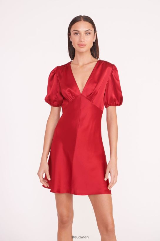 Frauen Mini-Milla-Kleid Rubin 466Z1 STAUD Kleidung