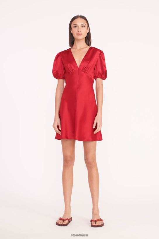 Frauen Mini-Milla-Kleid Rubin 466Z1 STAUD Kleidung