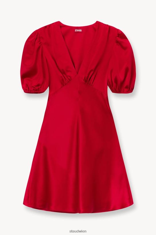 Frauen Mini-Milla-Kleid Rubin 466Z1 STAUD Kleidung