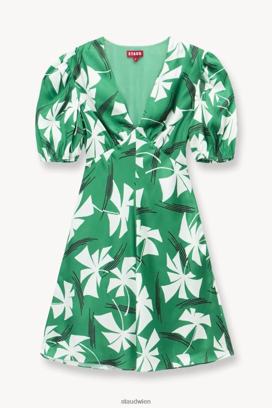 Frauen Mini-Milla-Kleid grünes Windrad 466Z4 STAUD Kleidung