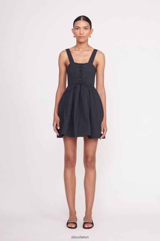 Frauen Mini-Sutton-Kleid Schwarz 466Z72 STAUD Kleidung