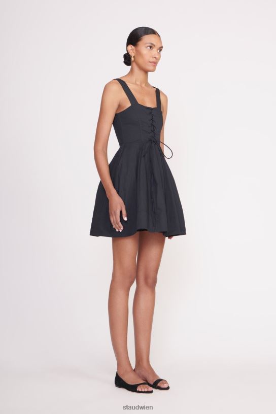 Frauen Mini-Sutton-Kleid Schwarz 466Z72 STAUD Kleidung