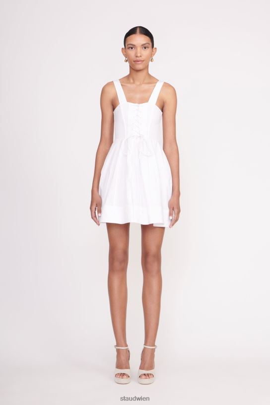 Frauen Mini-Sutton-Kleid Weiss 466Z75 STAUD Kleidung
