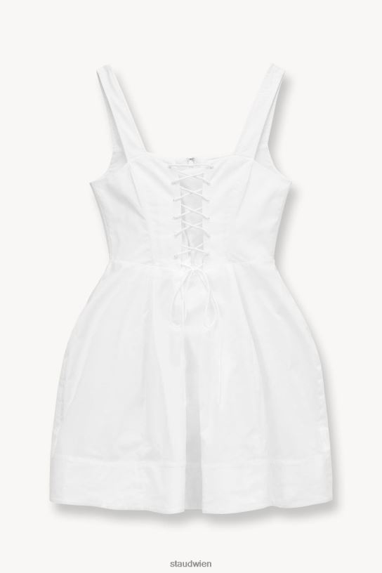 Frauen Mini-Sutton-Kleid Weiss 466Z75 STAUD Kleidung