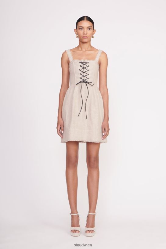 Frauen Mini-Sutton-Kleid natürlich 466Z74 STAUD Kleidung