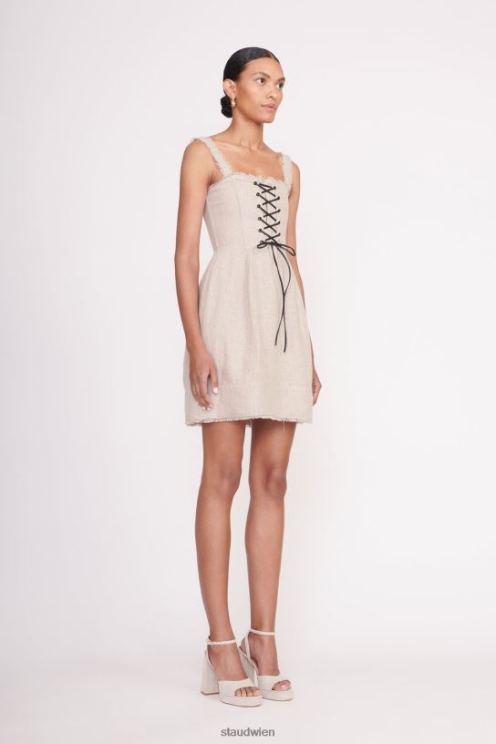 Frauen Mini-Sutton-Kleid natürlich 466Z74 STAUD Kleidung