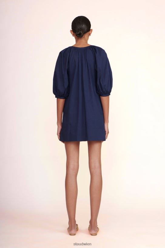 Frauen Mini-Vincent-Kleid Marine 466Z217 STAUD Kleidung
