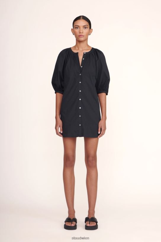 Frauen Mini-Vincent-Kleid Schwarz 466Z216 STAUD Kleidung