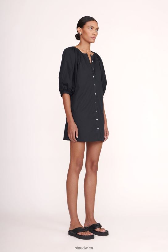 Frauen Mini-Vincent-Kleid Schwarz 466Z216 STAUD Kleidung