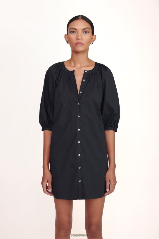 Frauen Mini-Vincent-Kleid Schwarz 466Z216 STAUD Kleidung