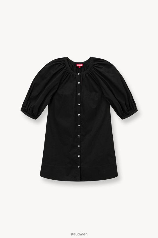 Frauen Mini-Vincent-Kleid Schwarz 466Z216 STAUD Kleidung