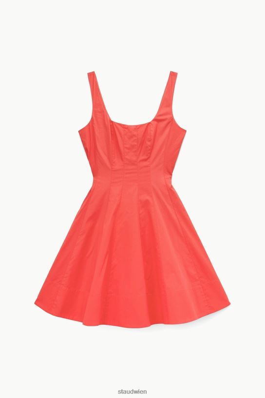 Frauen Mini-Wellen-Kleid Hibiskus 466Z88 STAUD Kleidung