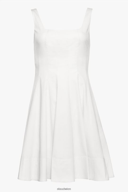 Frauen Mini-Wellen-Kleid Weiss 466Z93 STAUD Kleidung