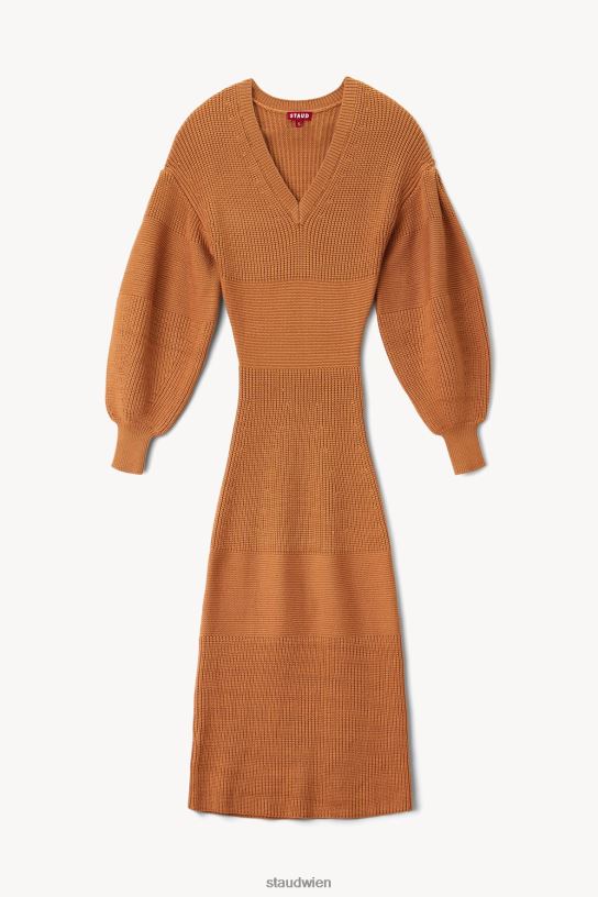 Frauen Nelkenkleid Kamel 466Z301 STAUD Kleidung